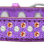 Dog, Puppy & Pet Ice Cream  Collar, "Pearl and Orange Crystal Rimsets Sprinkles"