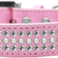 Dog, Puppy and Pet Fashion Collar, "Ritz Pearl & Clear Crystal Rimsets"