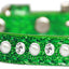 Cat Safety Ice Cream Collar, "One Row Pearl & Clear Crystal"