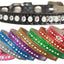 Cat Safety Ice Cream Collar, "One Row Pearl & Clear Crystal"