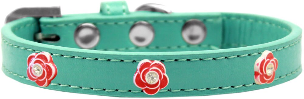 Dog, Puppy & Pet Widget Fashion Collar, "Red Roses"