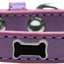 Dog, Puppy & Pet Widget Fashion  Collar, "Black Bone"