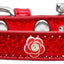 Dog, Puppy & Pet Widget Ice Cream Collar, "Red Roses"