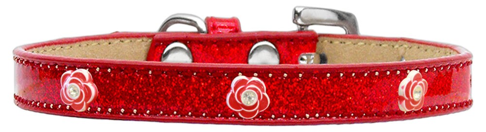 Dog, Puppy & Pet Widget Ice Cream Collar, "Red Roses"