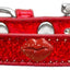 Dog, Puppy & Pet Widget Ice Cream Collar, "Red Glitter Lips"