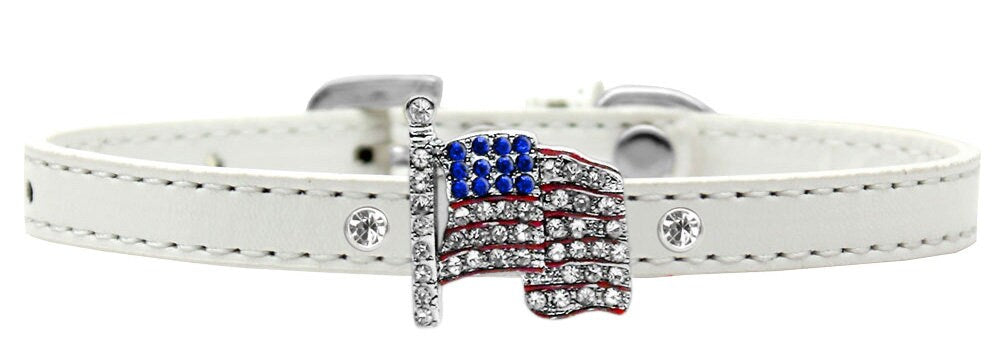 Dog, Puppy & Pet Charm Collar, "USA Flag"