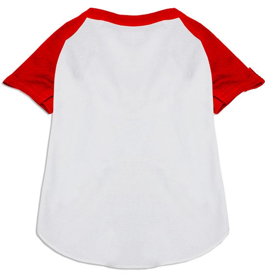 Pet Dog and Cat Raglan Baseball Team Shirt, "Custom Names & Numbers"