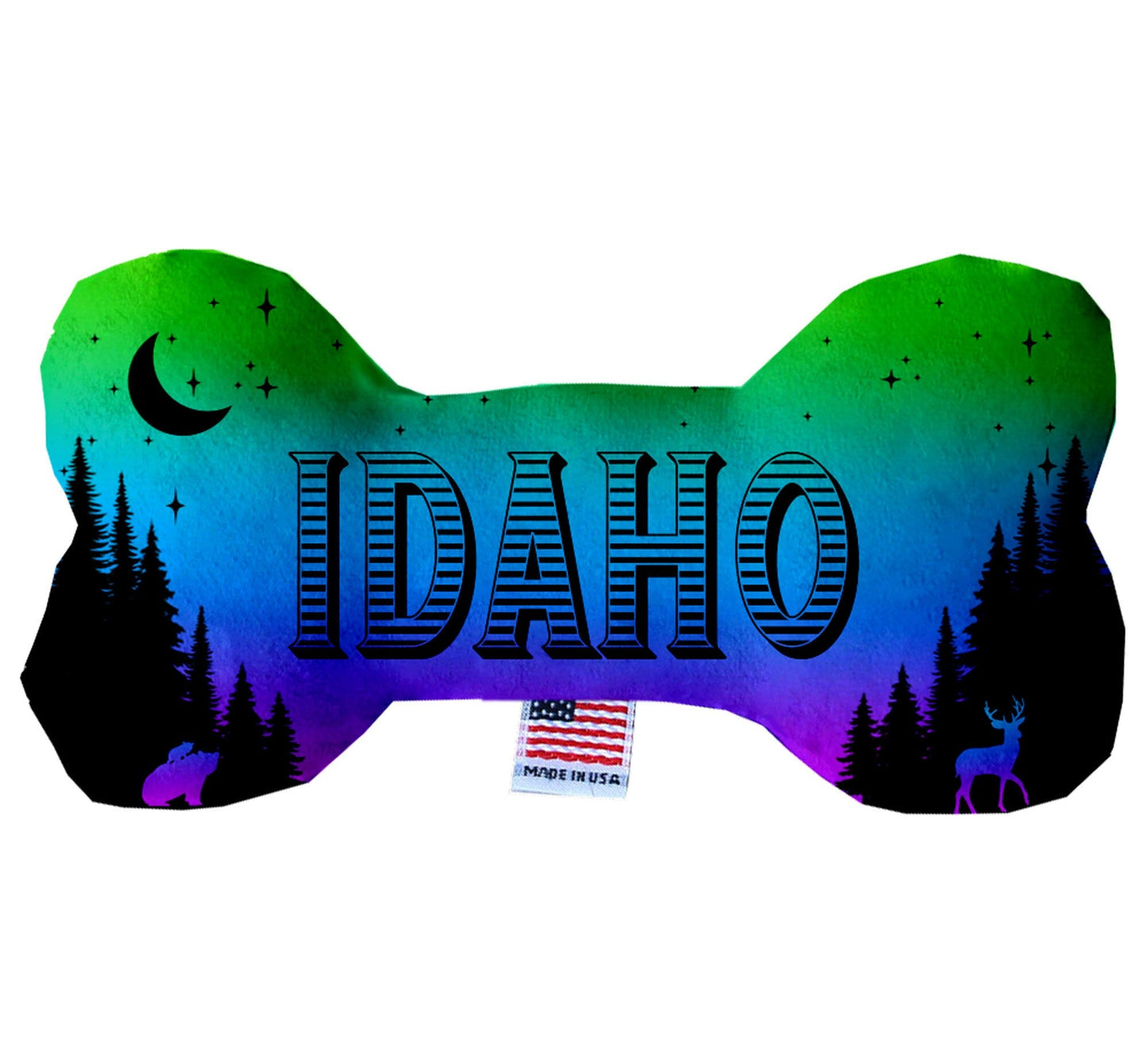 Pet & Dog Plush Bone Toys, "Idaho State Options" (Available in different pattern options)