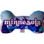 Pet & Dog Plush Bone Toys, "Minnesota State Options" (Available in different pattern options)