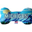 Pet & Dog Plush Bone Toys, "Michigan State Options" (Available in different pattern options)