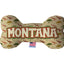 Pet & Dog Plush Bone Toys, "Montana State Options" (Available in different pattern options)