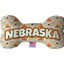 Pet & Dog Plush Bone Toys, "Nebraska State Options" (Available in different pattern options)