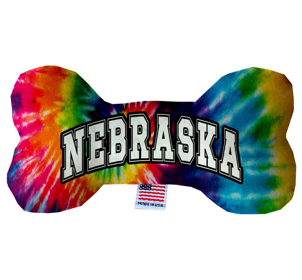 Pet & Dog Plush Bone Toys, "Nebraska State Options" (Available in different pattern options)