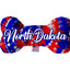 Pet & Dog Plush Bone Toys, "North Dakota State Options" (Available in different pattern options)