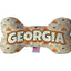 Pet & Dog Plush Bone Toys, "Georgia Mountains" (Set 2 of 2 Georgia State Toy Options, available in different pattern options!)