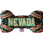 Pet & Dog Plush Bone Toys, "Nevada Desert" (Set 1 of 2 Nevada State Toy Options, available in different pattern options!)