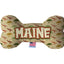 Pet & Dog Plush Bone Toys, "Maine State Options" (Available in different pattern options)