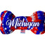 Pet & Dog Plush Bone Toys, "Michigan State Options" (Available in different pattern options)