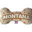 Pet & Dog Plush Bone Toys, "Montana State Options" (Available in different pattern options)