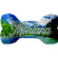 Pet & Dog Plush Bone Toys, "Montana State Options" (Available in different pattern options)