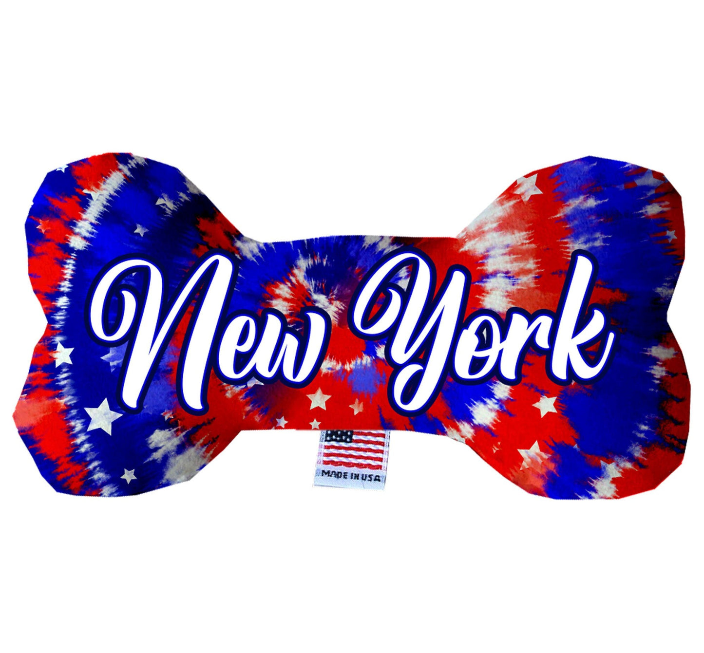 Pet & Dog Plush Bone Toys, "New York State Options" (Available in different pattern options)