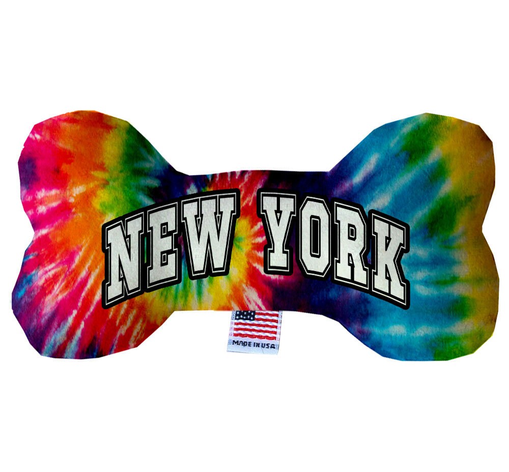 Pet & Dog Plush Bone Toys, "New York State Options" (Available in different pattern options)