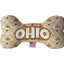 Pet & Dog Plush Bone Toys, "Ohio State Options" (Available in different pattern options)