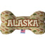 Pet & Dog Plush Bone Toys, "Alaskan Mountains" (Set 2 of 2 Alaska State Toy Options, available in different pattern options!)