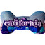 Pet & Dog Plush Bone Toys, "California Mountains" (Set 2 of 3 California State Toy Options, available in different pattern options!)