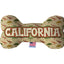 Pet & Dog Plush Bone Toys, "California Mountains" (Set 2 of 3 California State Toy Options, available in different pattern options!)