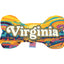 Pet & Dog Plush Bone Toys, "Virginia Mountains" (Set 1 of 2 Virginia State Toy Options, available in different pattern options!)