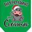 Christmas Pet and Dog Bandana Screen Printed, "I Want A Hippopotamus For Christmas"