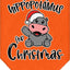 Christmas Pet and Dog Bandana Screen Printed, "I Want A Hippopotamus For Christmas"