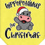 Christmas Pet and Dog Bandana Screen Printed, "I Want A Hippopotamus For Christmas"