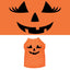 Halloween Pet Dog & Cat Shirt Screen Printed, "Pumpkin Face Her Costume"