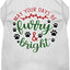 Christmas Pet Dog and Cat Shirt Screen Printed, "Furry & Bright"