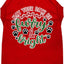 Christmas Pet Dog and Cat Shirt Screen Printed, "Furry & Bright"