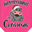 Christmas Pet and Dog Bandana Screen Printed, "I Want A Hippopotamus For Christmas"