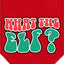 Christmas Pet and Dog Bandana Screen Printed, "What The Elf"