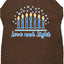 Hanukkah Pet Dog and Cat Shirt Screen Printed, "Love & Light"