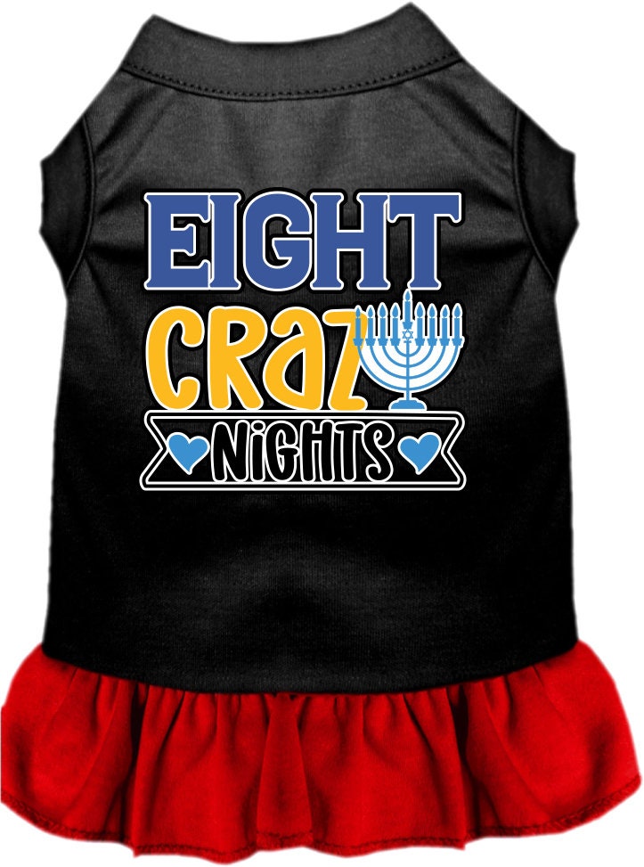 Hanukkah Pet, Dog and Cat Dress Screen Printed, "Eight Crazy Nights"