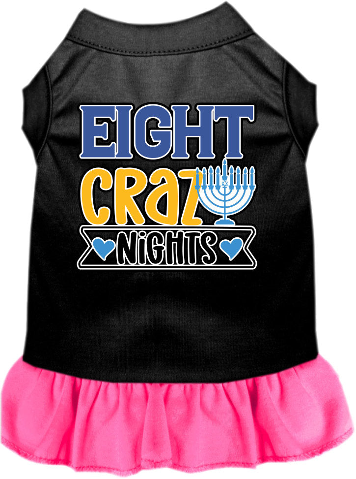 Hanukkah Pet, Dog and Cat Dress Screen Printed, "Eight Crazy Nights"