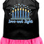 Hanukkah Pet, Dog and Cat Dress Screen Printed, "Love and Light"