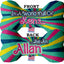 Pet & Dog Plush Double Sided Bone Toy, "Be An Allan"