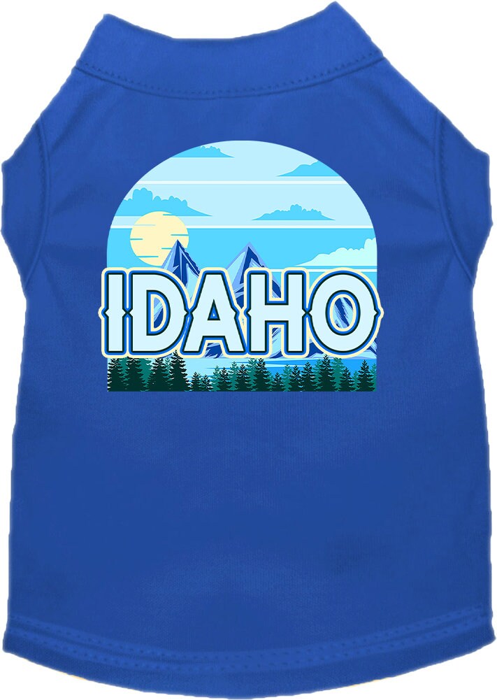 Pet Dog & Cat Screen Printed Shirt for Small to Medium Pets (Sizes XS-XL), "Idaho Trailblazer"