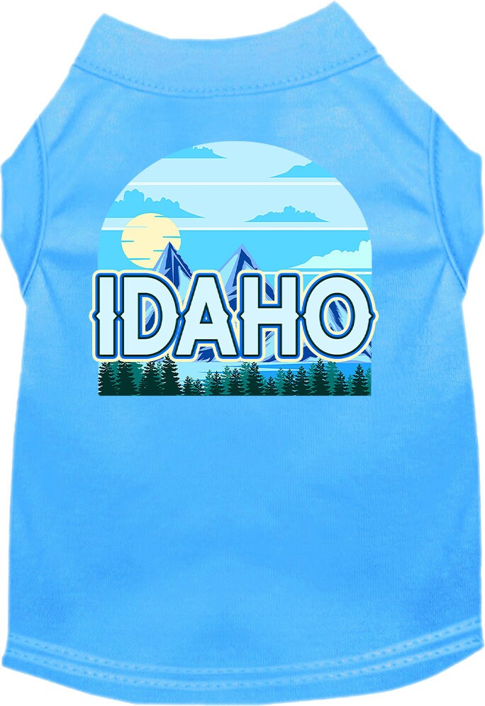 Pet Dog & Cat Screen Printed Shirt for Small to Medium Pets (Sizes XS-XL), "Idaho Trailblazer"