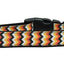 Halloween Pet Dog & Cat Nylon Collar or Leash, "Pumpkin Chevrons"