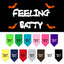 Halloween Pet and Dog Bandana Screen Printed, "Feeling Batty"