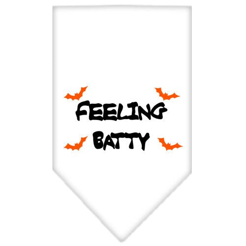 Halloween Pet and Dog Bandana Screen Printed, "Feeling Batty"