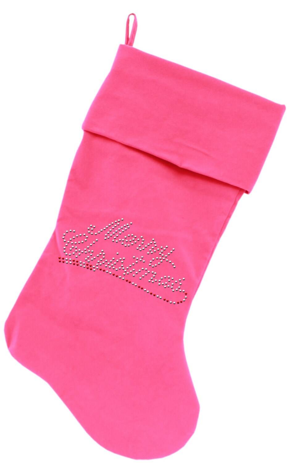 Christmas Stocking Rhinestone, "Merry Christmas"